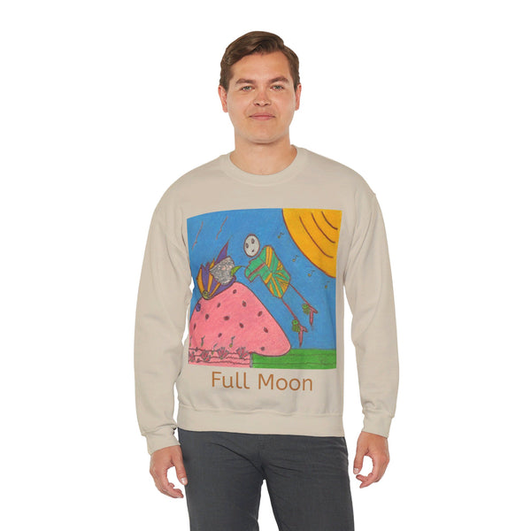 Full Moon, Unisex Heavy Blend™ Crewneck Sweatshirt