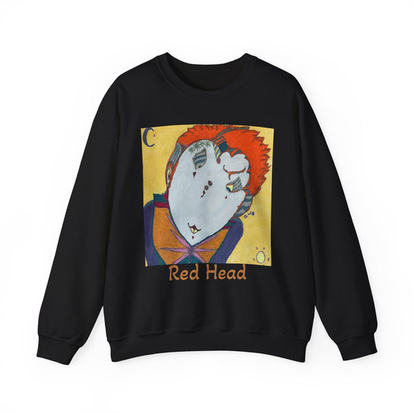 Red Head, Unisex Heavy Blend™ Crewneck Sweatshirt