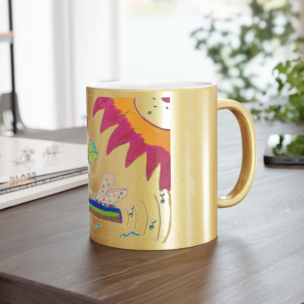 Tree Top, Metallic Mug (Silver\Gold)