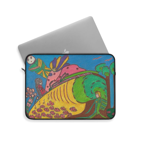 Elephant Call, Spread Your Love Into a Woods Wide Web! Laptop Sleeve