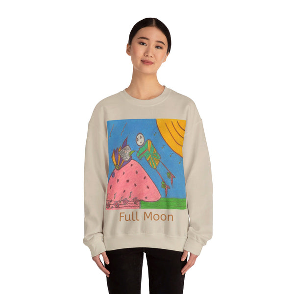 Full Moon, Unisex Heavy Blend™ Crewneck Sweatshirt