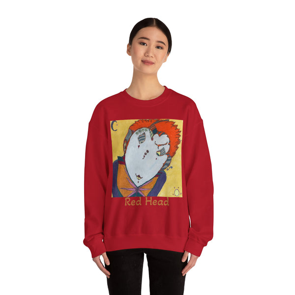 Red Head, Unisex Heavy Blend™ Crewneck Sweatshirt