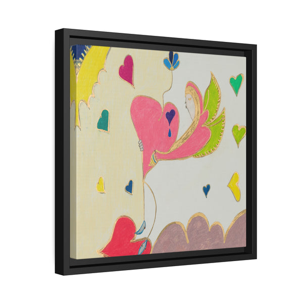 Let Your Heart Rise From The Ashes Like A Cosmic Phoenix! (2nd Edition) (Matte Canvas, Black Frame)