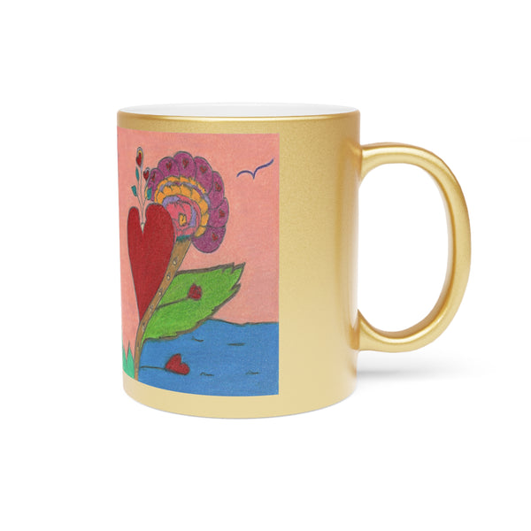 Upright in Heart (My Valentine's) (Expanded Version), Metallic Mug (Silver\Gold)