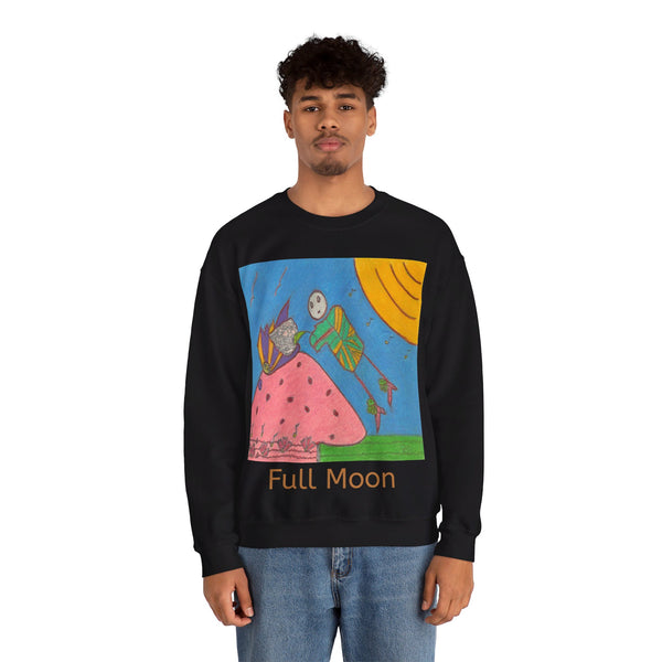 Full Moon, Unisex Heavy Blend™ Crewneck Sweatshirt