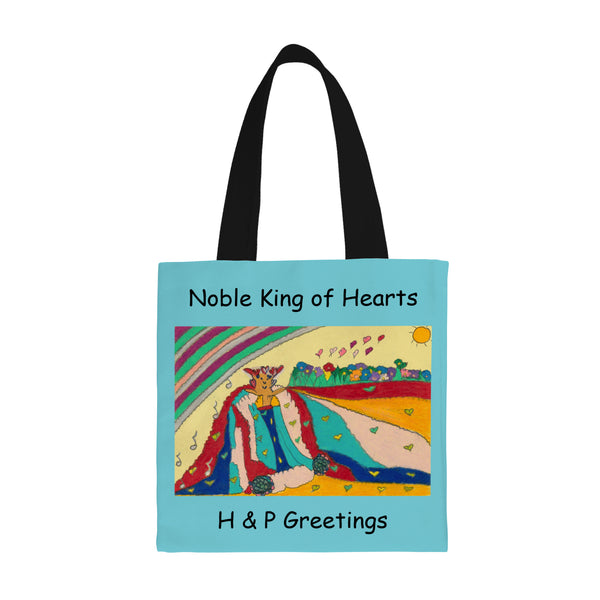Noble King of Hearts (Model 1) All Over Print Canvas Tote Bag(Model1697)(Small)
