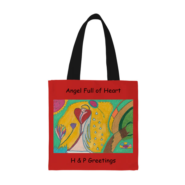 Angel Full of Heart, In Consciousness Rise! (Model 1) All Over Print Canvas Tote Bag(Model1697)(Small)