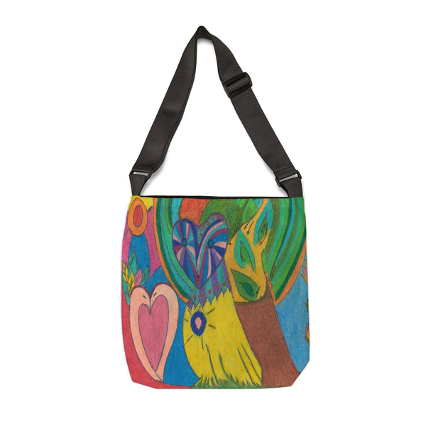 Follow Your Heart, and Swans in Love Will Follow! Adjustable Tote Bag (AOP)
