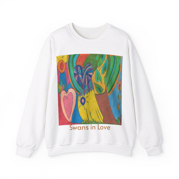 Owl in Love, Unisex Heavy Blend™ Crewneck Sweatshirt