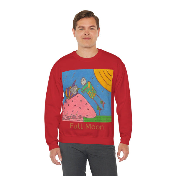 Full Moon, Unisex Heavy Blend™ Crewneck Sweatshirt