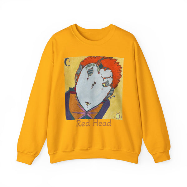 Red Head, Unisex Heavy Blend™ Crewneck Sweatshirt