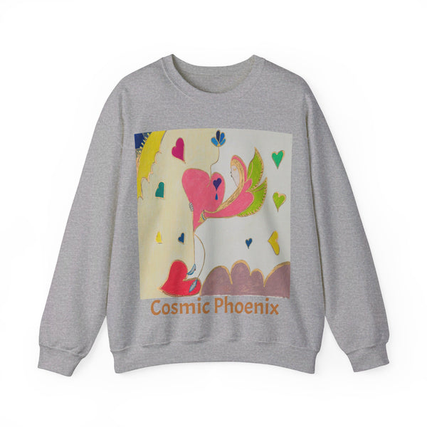 Cosmic Phoenix (2nd Edition), Unisex Heavy Blend™ Crewneck Sweatshirt