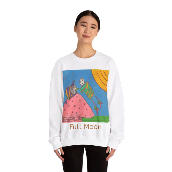 Full Moon, Unisex Heavy Blend™ Crewneck Sweatshirt