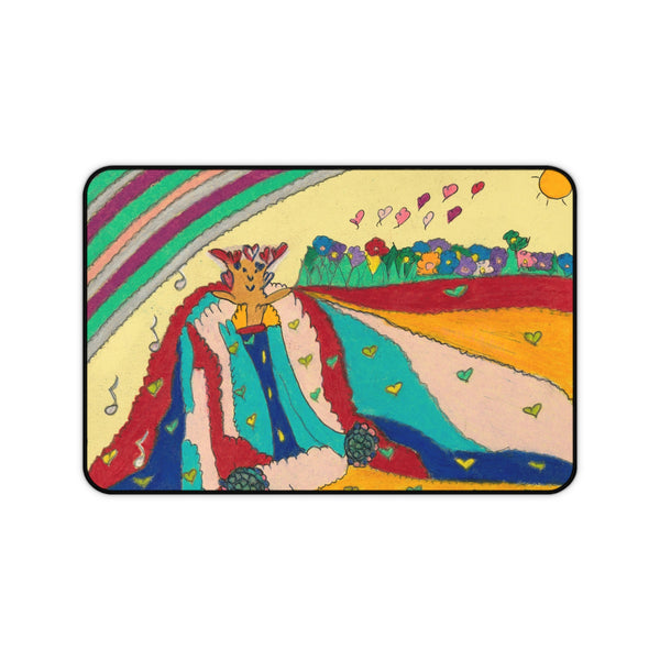 Noble King of Hearts, Let Love Rule Reign and Shine! Desk Mat