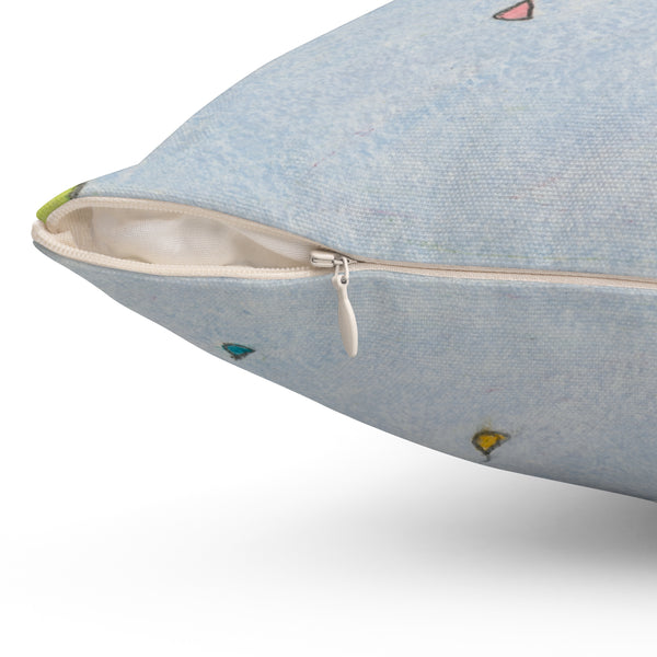 All Weathering Cosmic Heart, Weathers Any Conditions! (1st Edition) (Spun Polyester Square Pillow)
