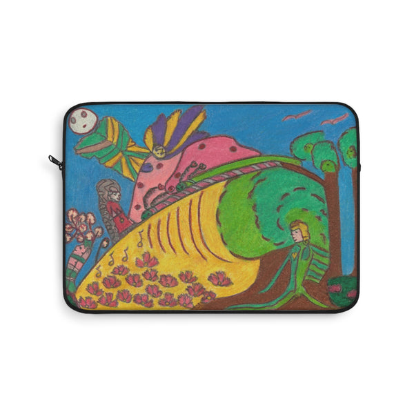 Elephant Call, Spread Your Love Into a Woods Wide Web! Laptop Sleeve