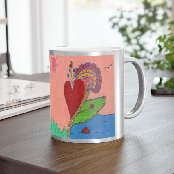 Upright in Heart (My Valentine's) (Expanded Version), Metallic Mug (Silver\Gold)