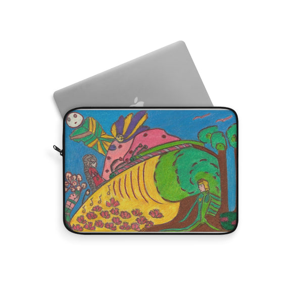 Elephant Call, Spread Your Love Into a Woods Wide Web! Laptop Sleeve