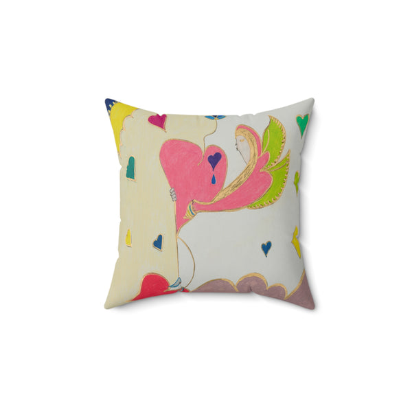 Cosmic Phoenix (2nd Edition), Faux Suede Square Pillow