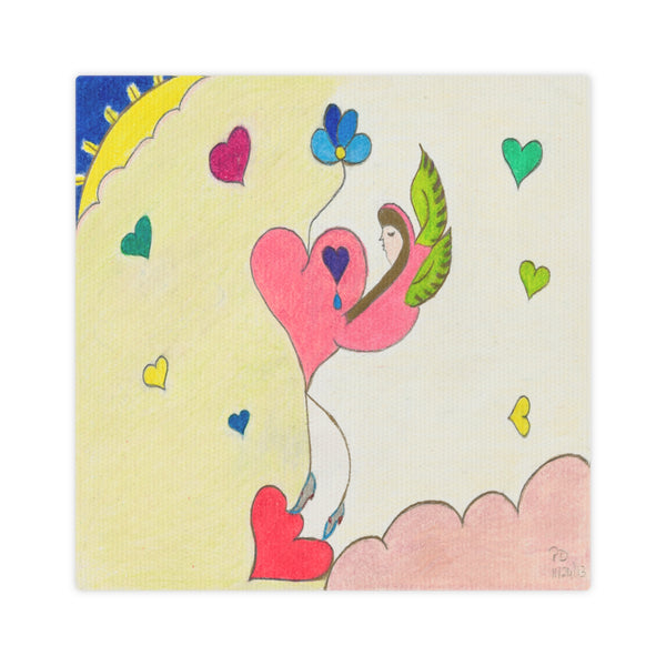 Let Your Heart Rise From The Ashes Like A Cosmic Phoenix! (Canvas Photo Tile)