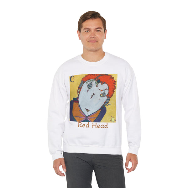 Red Head, Unisex Heavy Blend™ Crewneck Sweatshirt