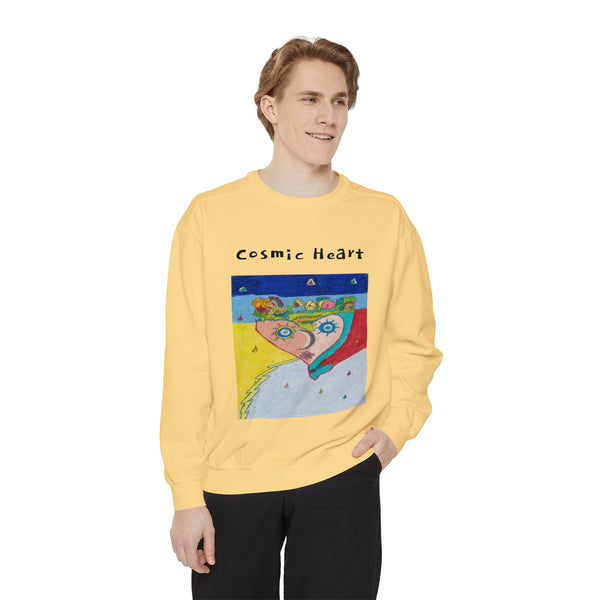 All Weathering Cosmic Heart, Weathers All Conditions! (1st Edition) Unisex Garment-Dyed Sweatshirt