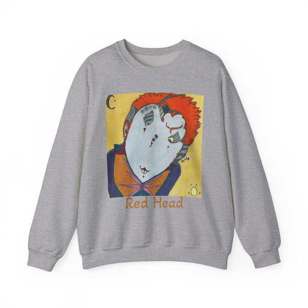 Red Head, Unisex Heavy Blend™ Crewneck Sweatshirt