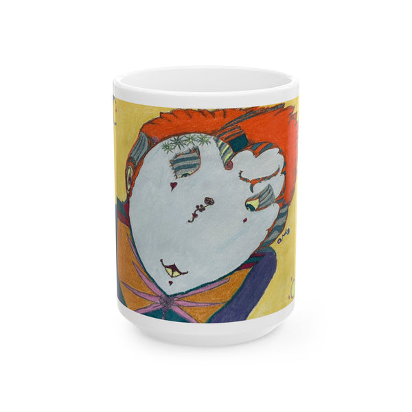 Red Head, Ceramic Mug, (11oz) (150z)