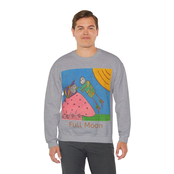 Full Moon, Unisex Heavy Blend™ Crewneck Sweatshirt