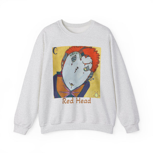 Red Head, Unisex Heavy Blend™ Crewneck Sweatshirt