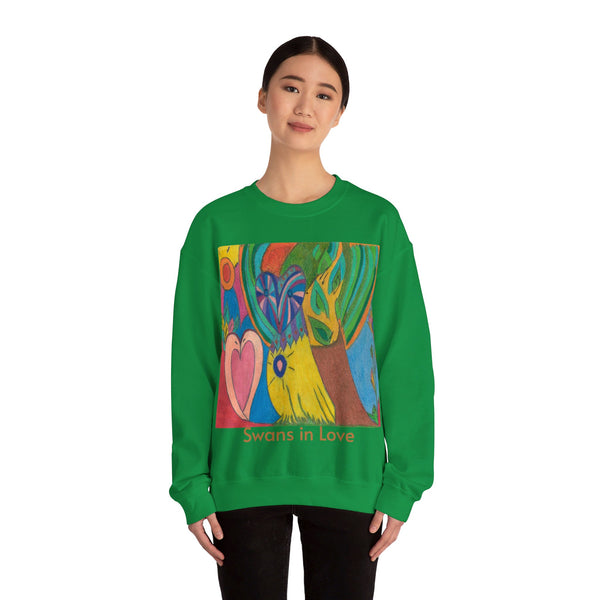 Owl in Love, Unisex Heavy Blend™ Crewneck Sweatshirt