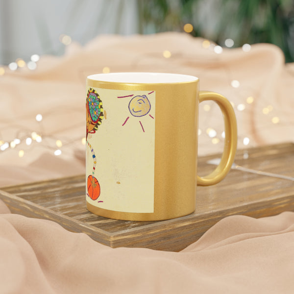 Dribble, Metallic Mug (Silver\Gold)