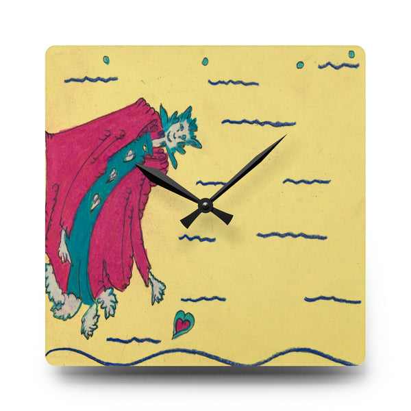 Never Lose Heart (Noble Queen of Hearts), Acrylic Wall Clock