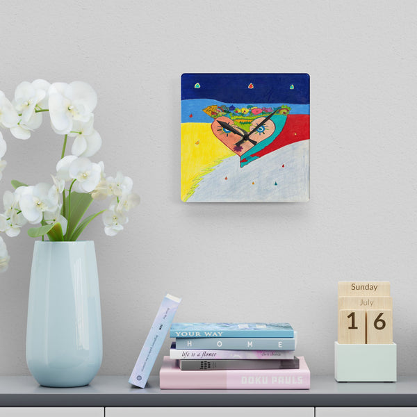 Cosmic Heart (2nd Edition) Acrylic Wall Clock