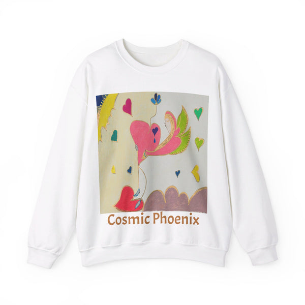 Cosmic Phoenix (2nd Edition), Unisex Heavy Blend™ Crewneck Sweatshirt