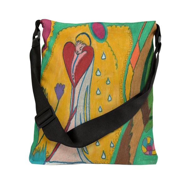 Angel Full of Heart, in Consciousness Rise! Adjustable Tote Bag (AOP)