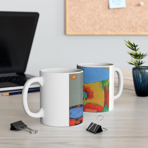 Gentle Drizzle, Ceramic Mug, (11oz, 15oz)