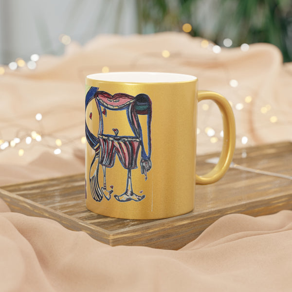 Mug Body Parts Anatomy Metallic Mug (Silver\Gold)