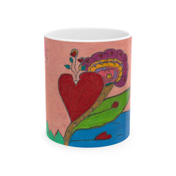 Upright in Heart (My Valentine's) Ceramic Mug (11oz,15oz)