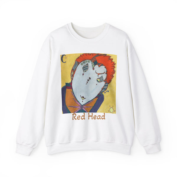 Red Head, Unisex Heavy Blend™ Crewneck Sweatshirt