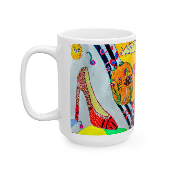 When The Shoe Fits, (Expanded View) Ceramic Mug (11oz) (15oz)