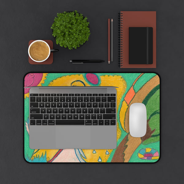 Angel Full of Heart in Consciousness Rise! Desk Mat