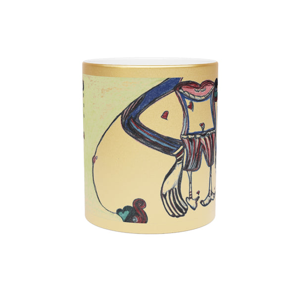 Mug Body Parts Anatomy Metallic Mug (Silver\Gold)