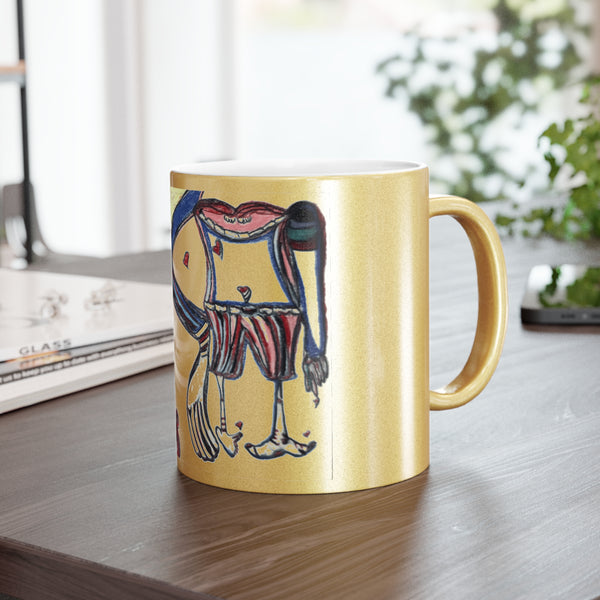Mug Body Parts Anatomy Metallic Mug (Silver\Gold)
