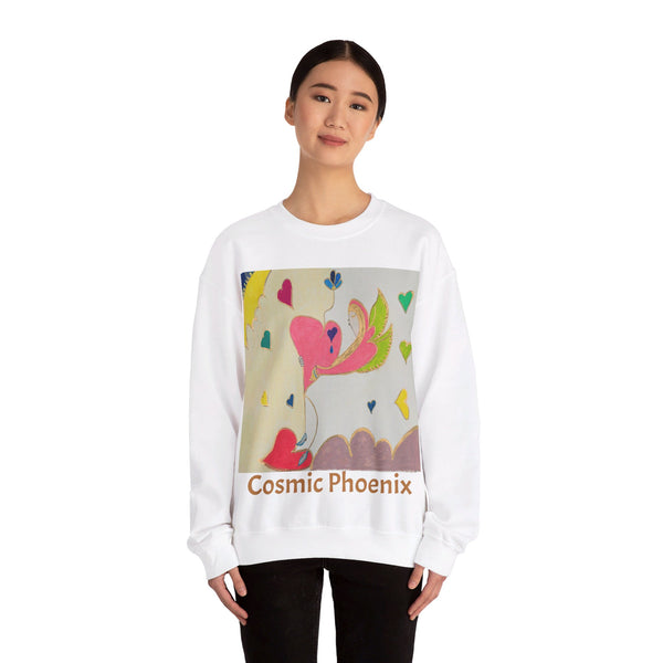 Cosmic Phoenix (2nd Edition), Unisex Heavy Blend™ Crewneck Sweatshirt