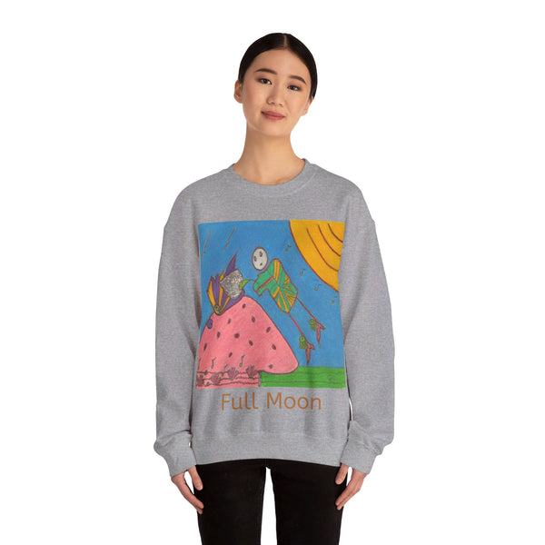 Full Moon, Unisex Heavy Blend™ Crewneck Sweatshirt