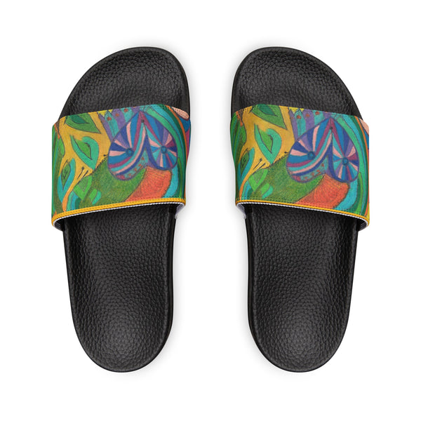 Swans in Love Men's PU Slide Sandals