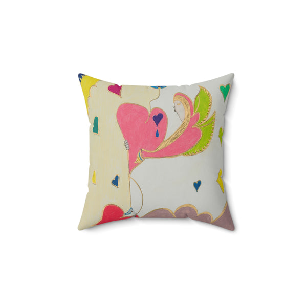 Cosmic Phoenix (2nd Edition), Faux Suede Square Pillow