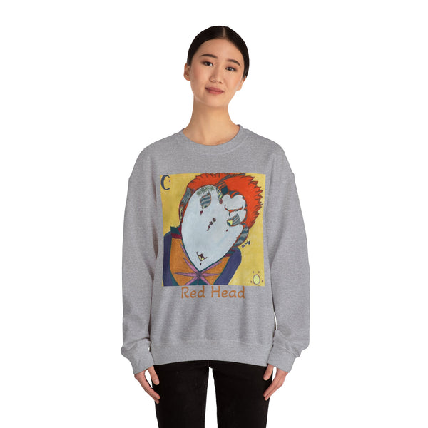 Red Head, Unisex Heavy Blend™ Crewneck Sweatshirt