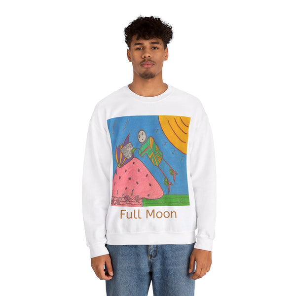 Full Moon, Unisex Heavy Blend™ Crewneck Sweatshirt